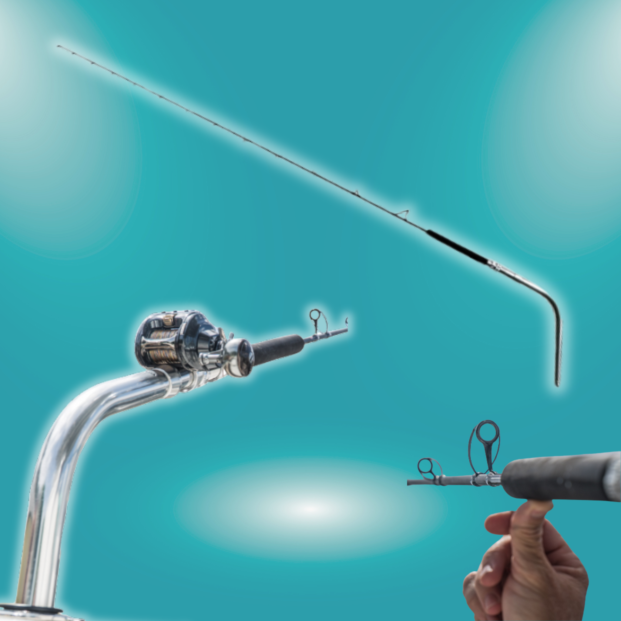 Witch Doctor™ Otto Jigging Rod + ALPS Low Angle Bent Butt Combo