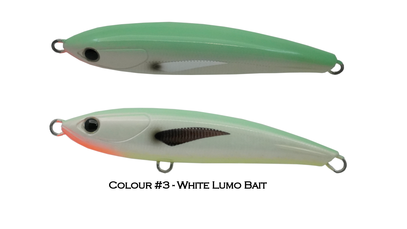 Ocean's Legacy Keeling Lure - White Lumo Bait 45g - White Limo Bait 82g