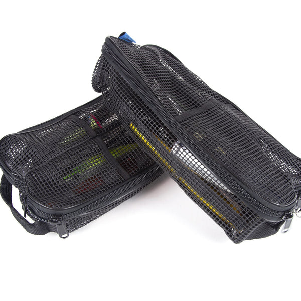bags for fishing lures Aquaskinz Medium Lure Bag Surf Casting headed zippers for practical use and a detachable shoulder carry strap Clearance Mesh Lure Bag
