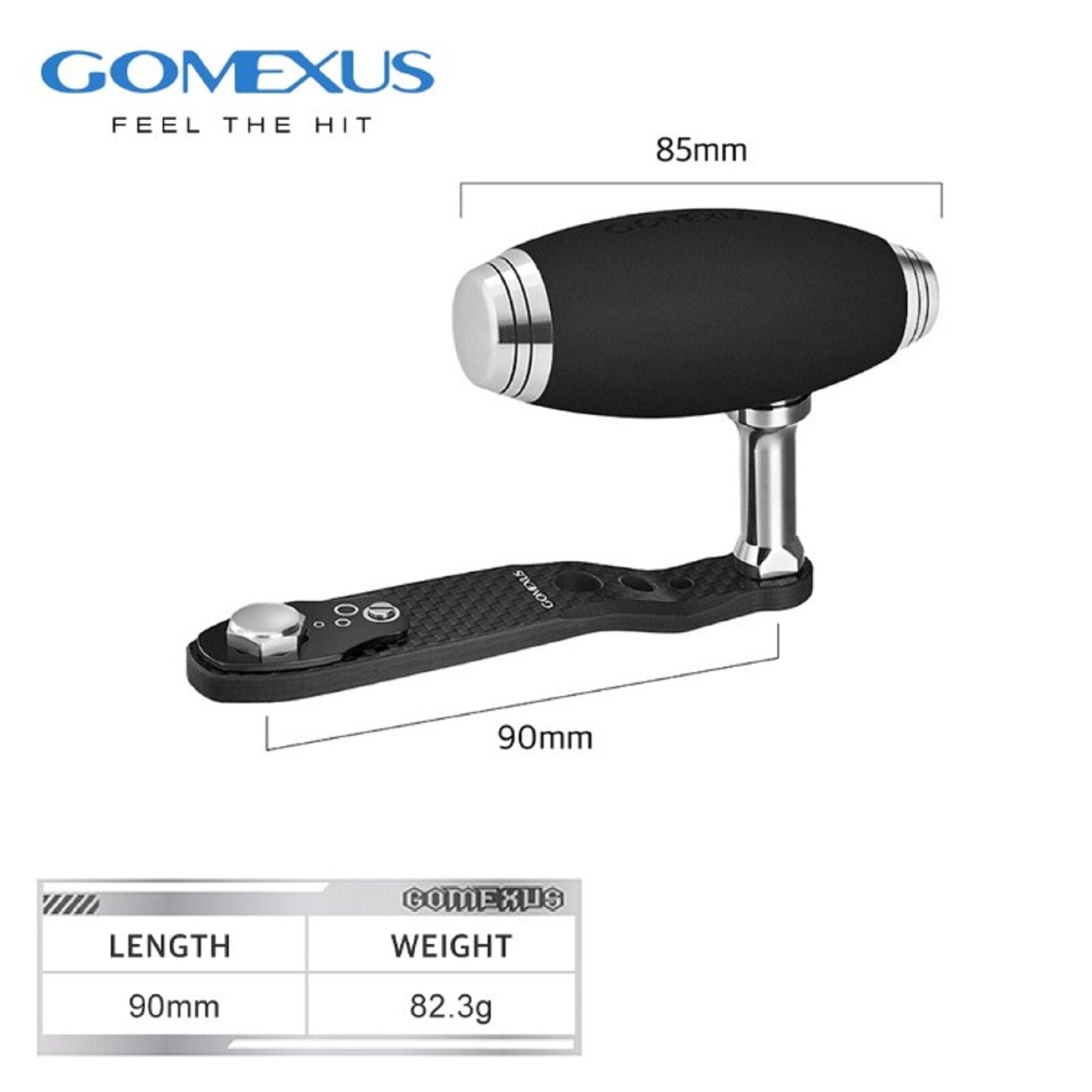 Gomexus Reel Handle Aluminum with T-bar Knob EVA