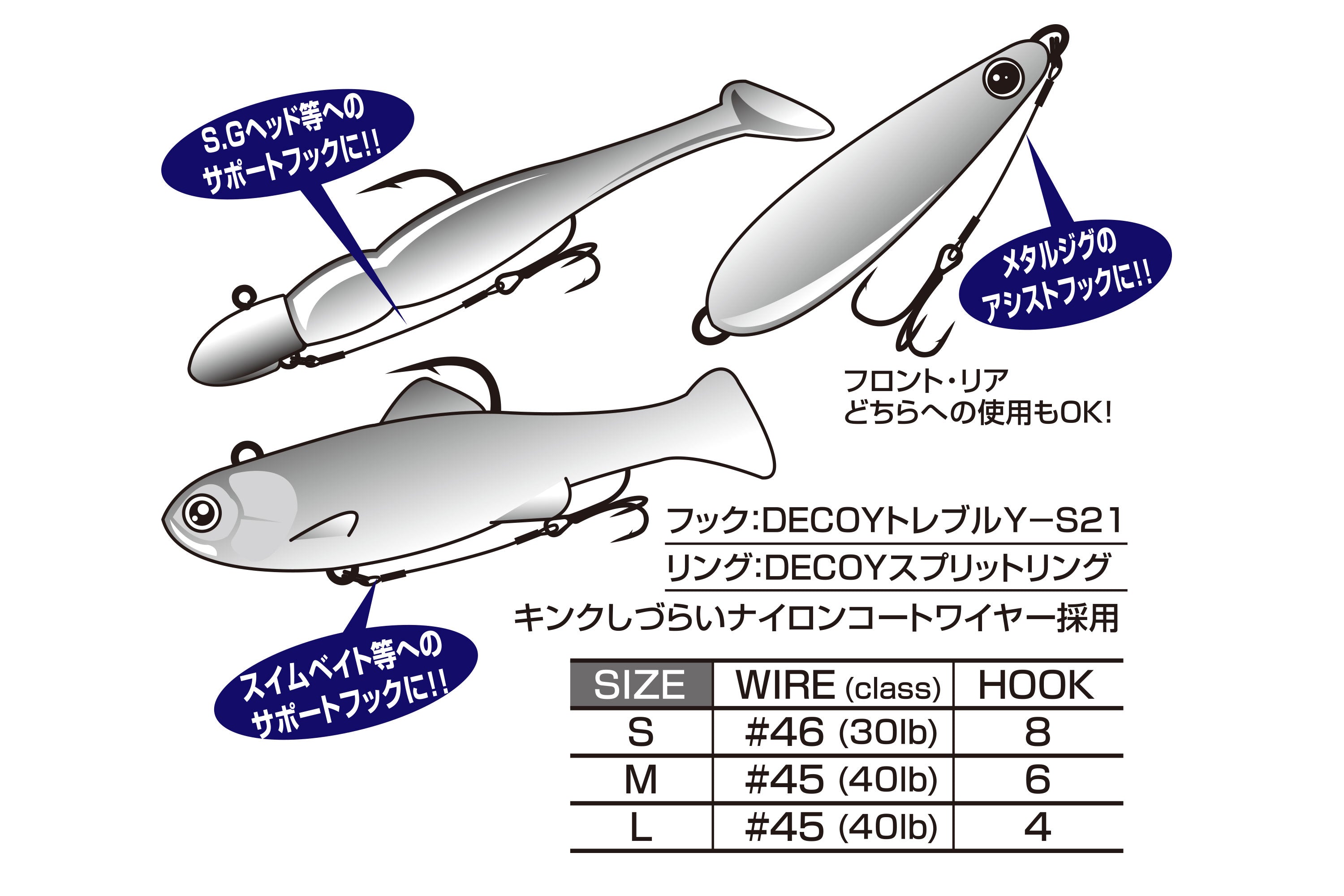 Decoy Wire Treble Assist (WA-21)