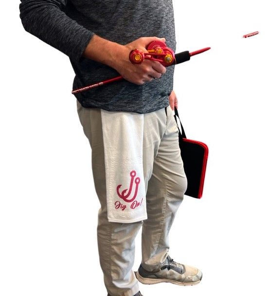 blank fishing towel with hook Mojo No Stink Microfiber Fishing Towel
