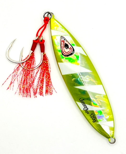 Ultra Flutter Chartreuse Glow Slow Pitch Jig