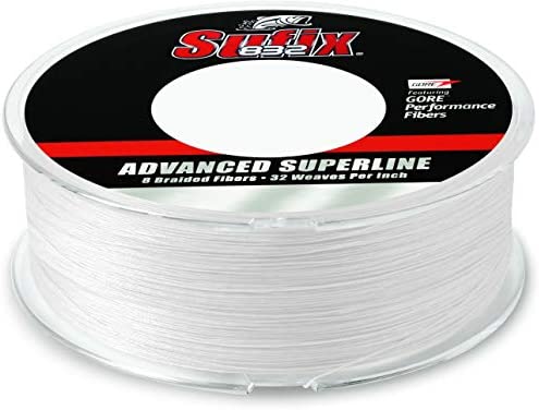 Sufix 832 Advanced Superline 600yd spool - 20LB Ghost White 600 yds