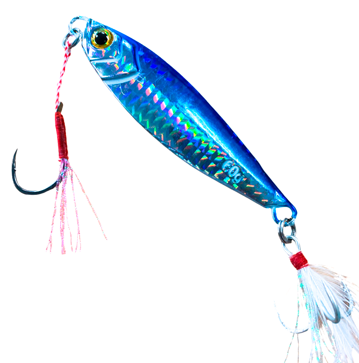Johnny Jigs Long Casting Jig - Blue/Silver
