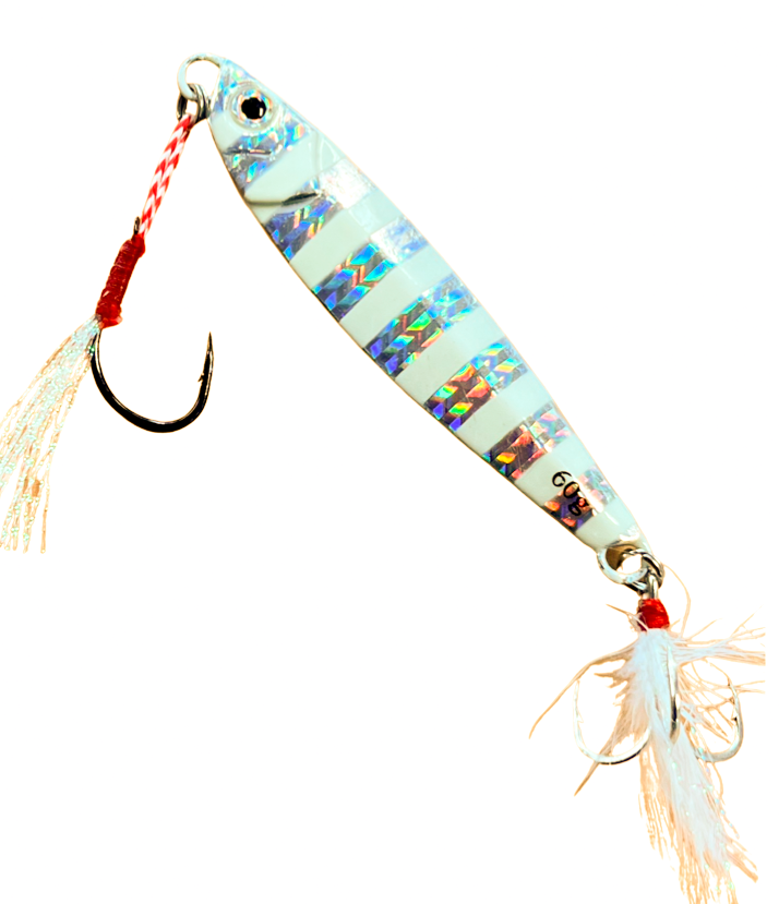 Johnny Jigs Long Casting Jig - Silver Glow