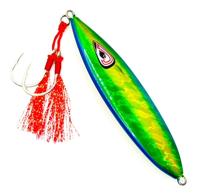 Ultra Flutter Green/Gold Glow Slow Pitch Jig