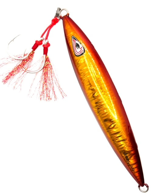 Falling Leaf Red/Gold Glow Slow Pitch Jig