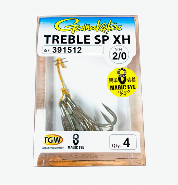 Gamakatsu Treble 13 Hameçons triples Taille 3/0 Couleur : nickel Gamakatsu Treble 13 Hameçons triples Taille 3/0 Couleur : nickel