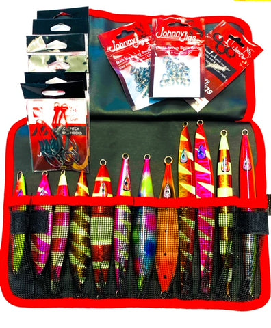 Johnny Jigs Adventure Pack (12 Jigs) Slow Pitch Jig Kit
