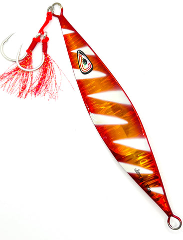 Rabbit Ear Gold/Red Slow Pitch Jig
