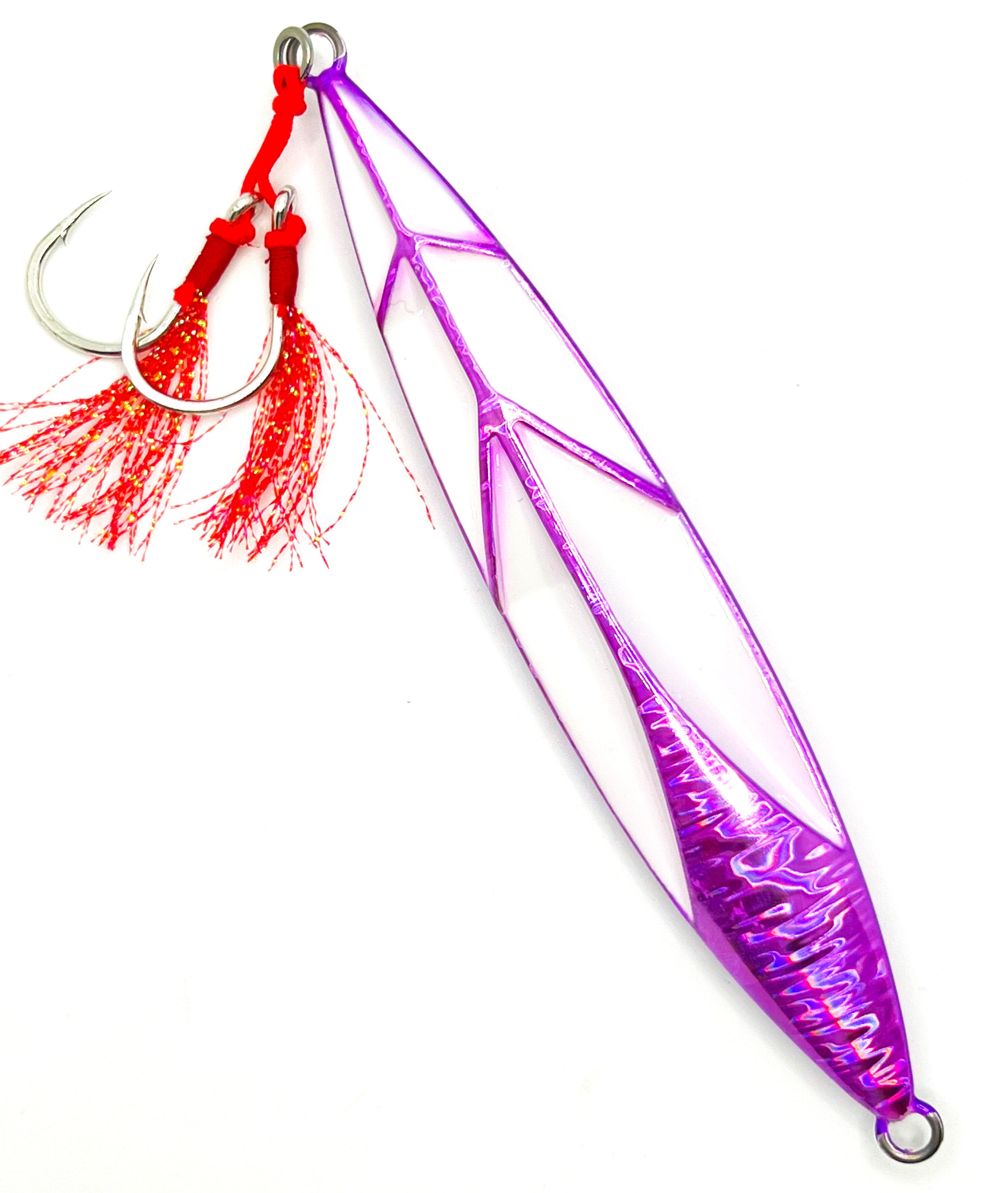 Falling Leaf Purple Glow Slow Pitch Jig