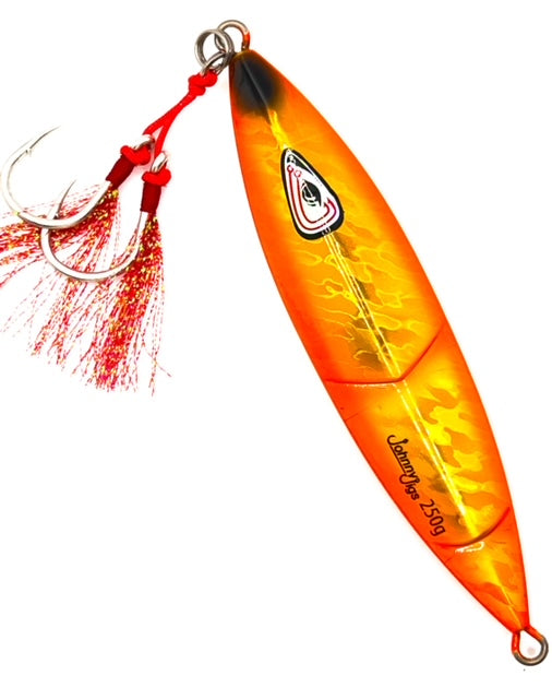 Ridged Orange/Gold No Glow Slow Pitch Jig