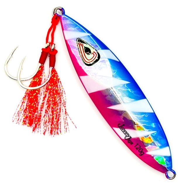 Ultra Flutter Blue/Pink Glow Slow Pitch Jig