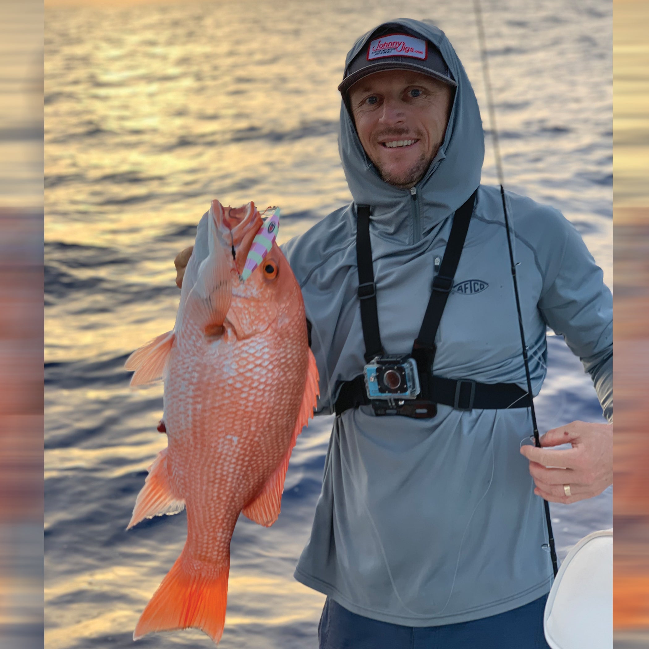 Flat Back Pink Glow Slow Pitch Jig | Johnny Jigs