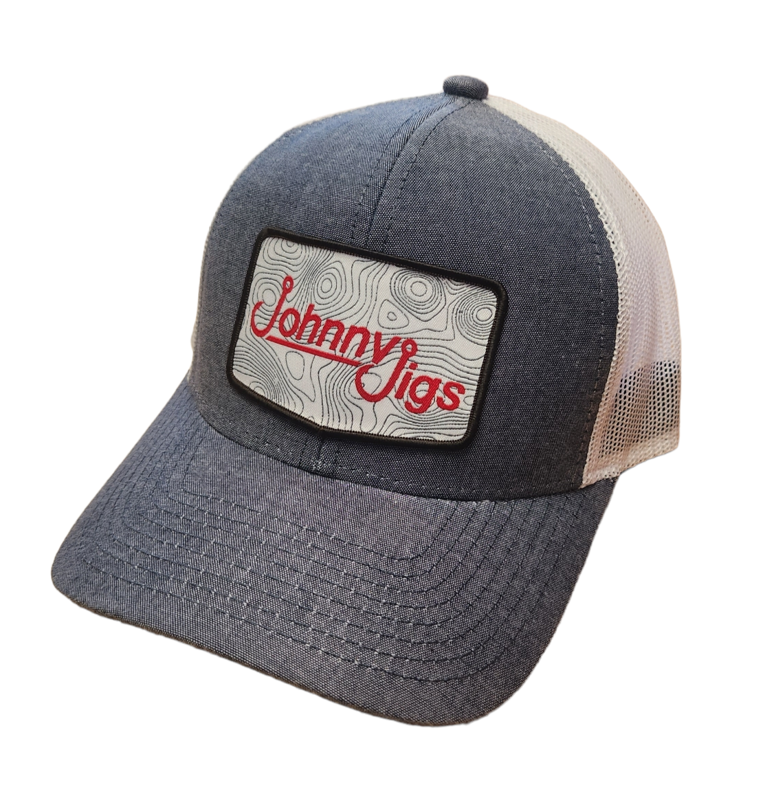 Cool Mesh Hook Up Hat - Heathered Blue / White Mesh