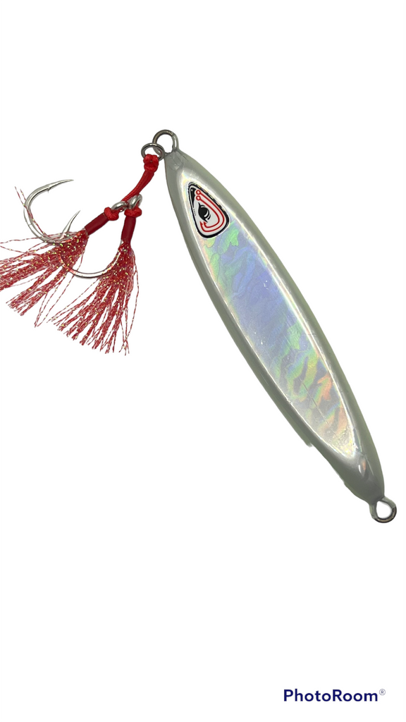 Buy Jigs R Us Speed Fall Destroyer Luminous Slow Pitch Jig Silver Glow 250g  Rigged with Top and Bottom Dual Assist Hooks. Online at desertcartOMAN