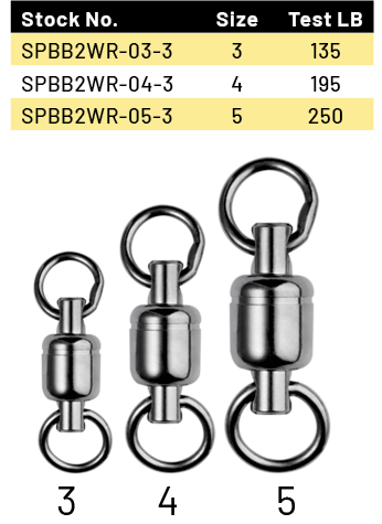 CJT Power Swivels - Extra Strong Fishing rig swivels