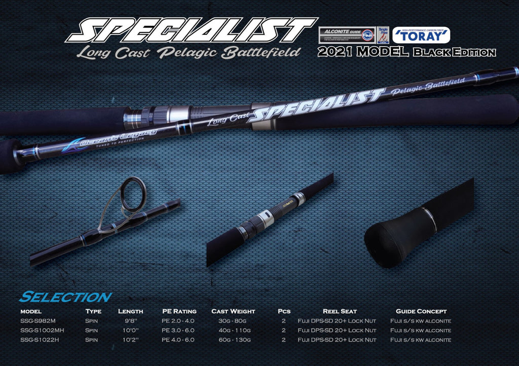 long casting spinning rods