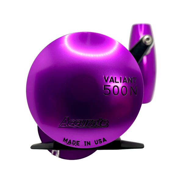 Accurate Boss Valiant BV-500N-SPJ-PUB Purple Slow Pitch Reel 