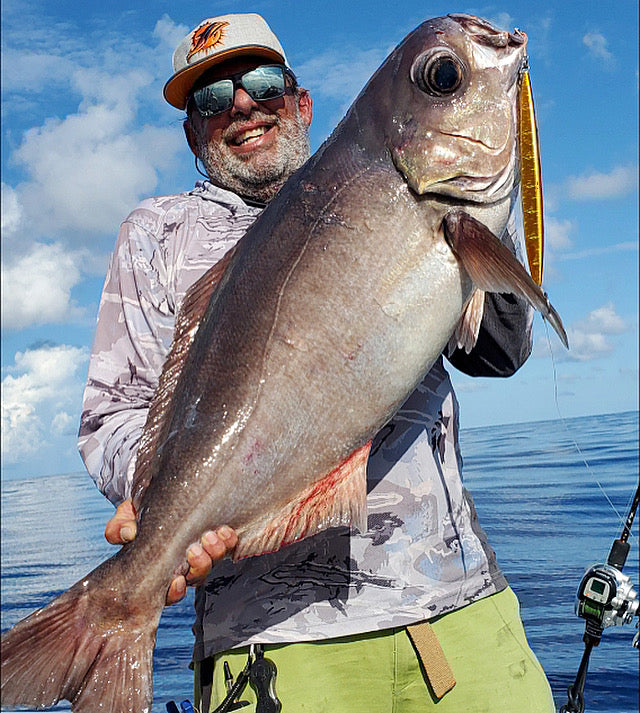 Jose Ramon Deep Drop Jigging Barrelfish caught on a Johnny Jig Slow Pitch Jig