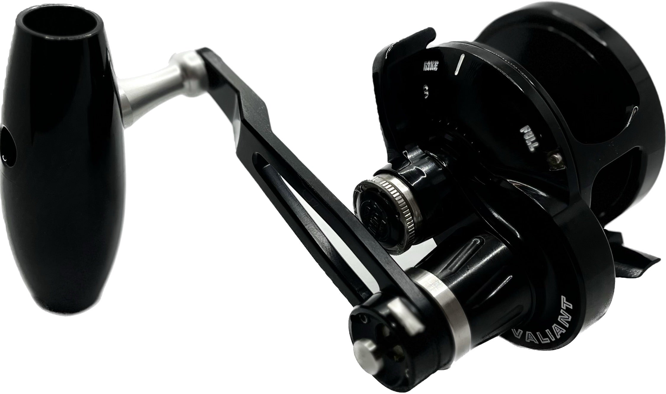 Accurate Boss Valiant BV-500N-SPJ Black Slow Pitch Reel - 2-Speed Black Right Hand