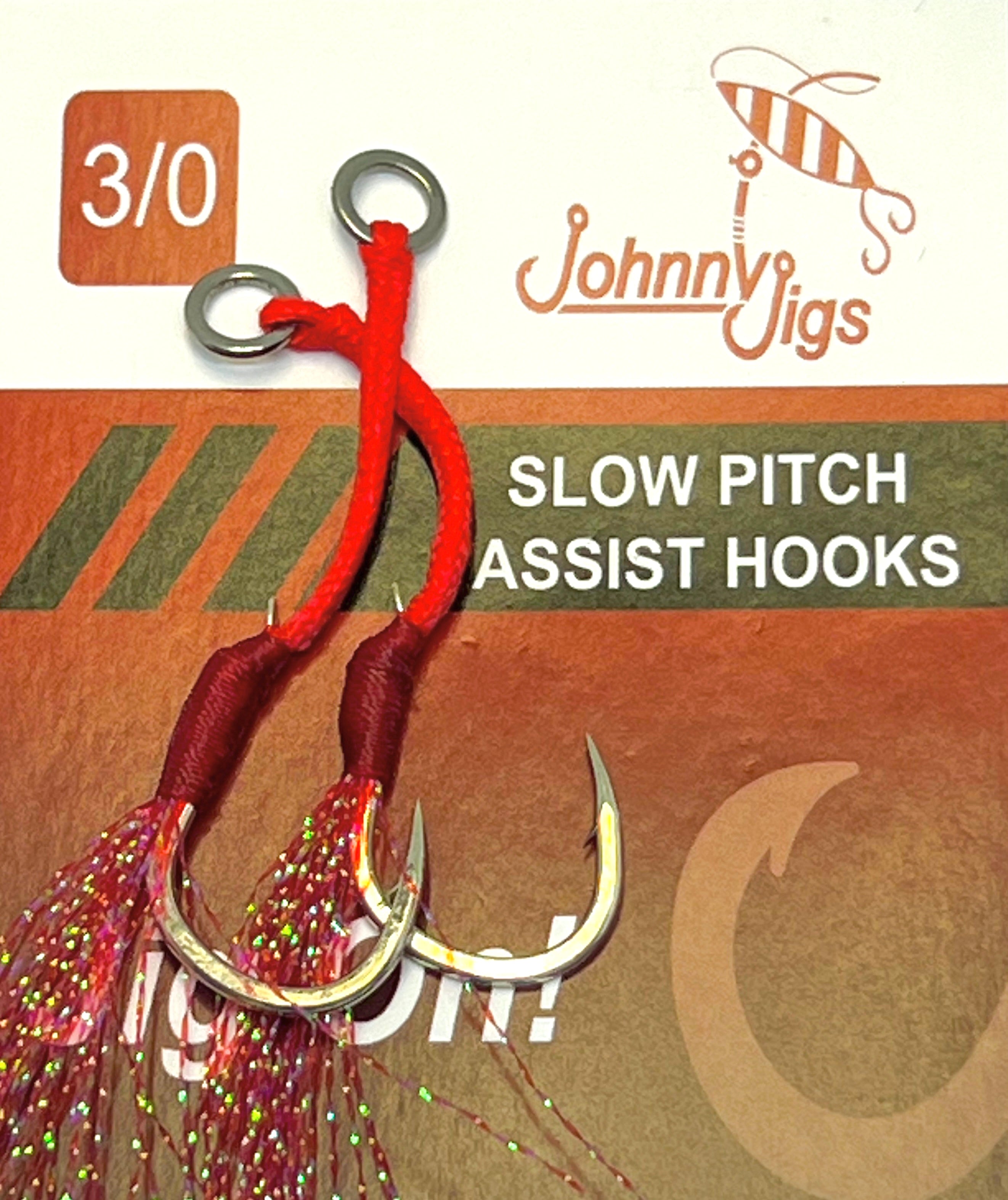 Feathered Single Assist Hooks - 3/0