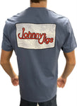 JohnnyJigs Topo Chart Soft Style T-Shirt - Blue / Small - Blue / Medium - Blue / Large - Blue / XL