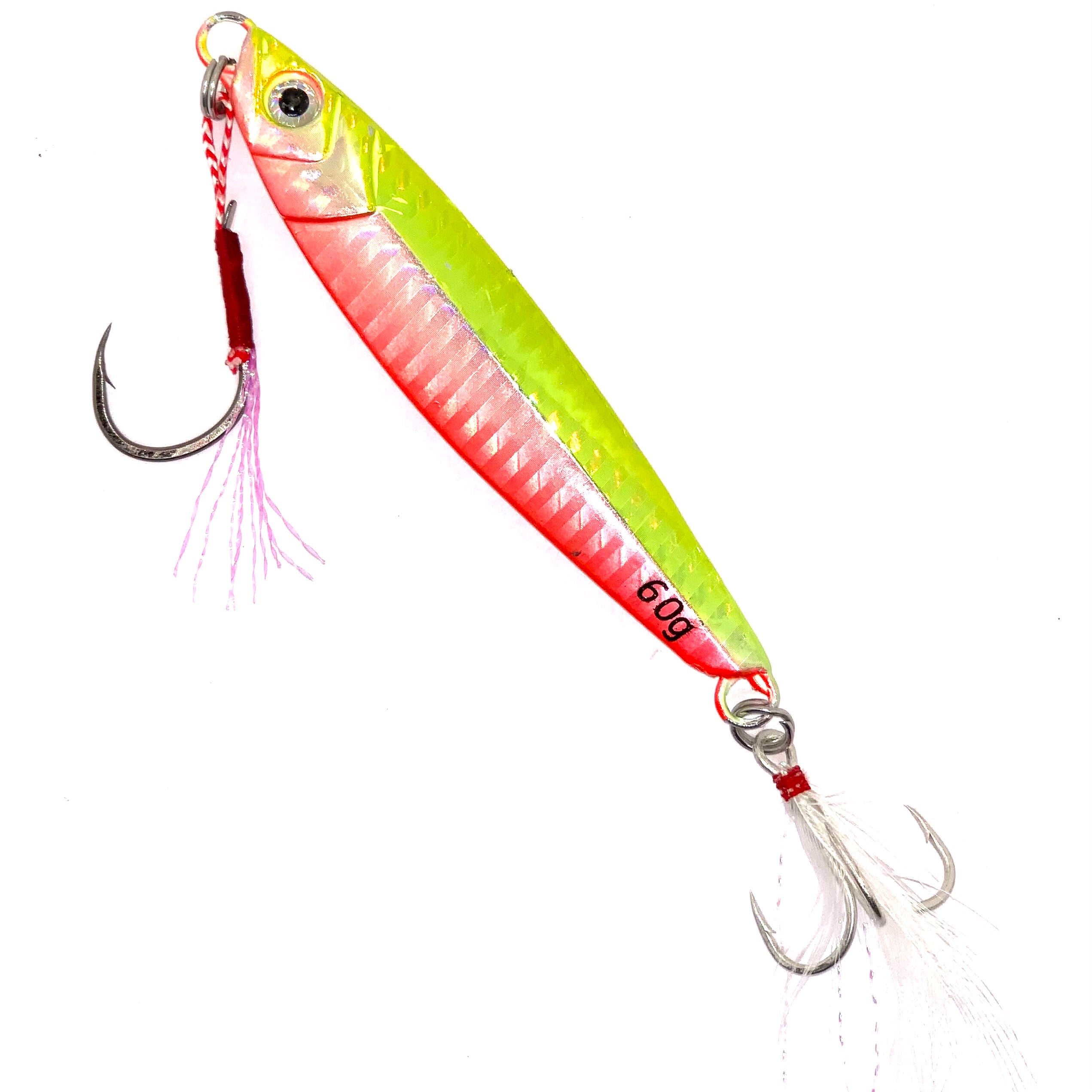 Long Casting Jig Green/Vermillion 60g