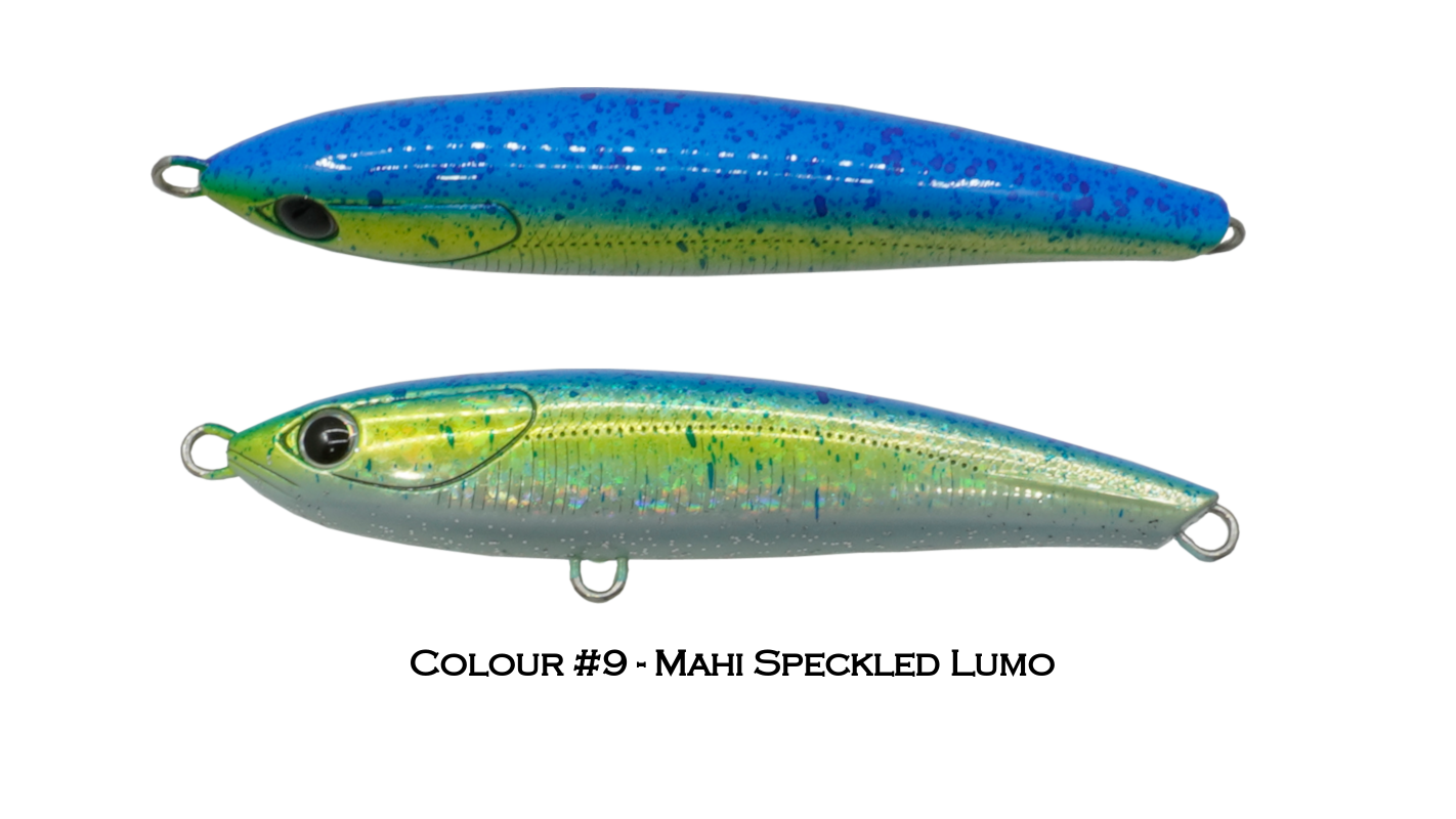 Ocean's Legacy Keeling Lure - Mahi Speckled Lumo 45g - Mahi Speckled Lumo 82g