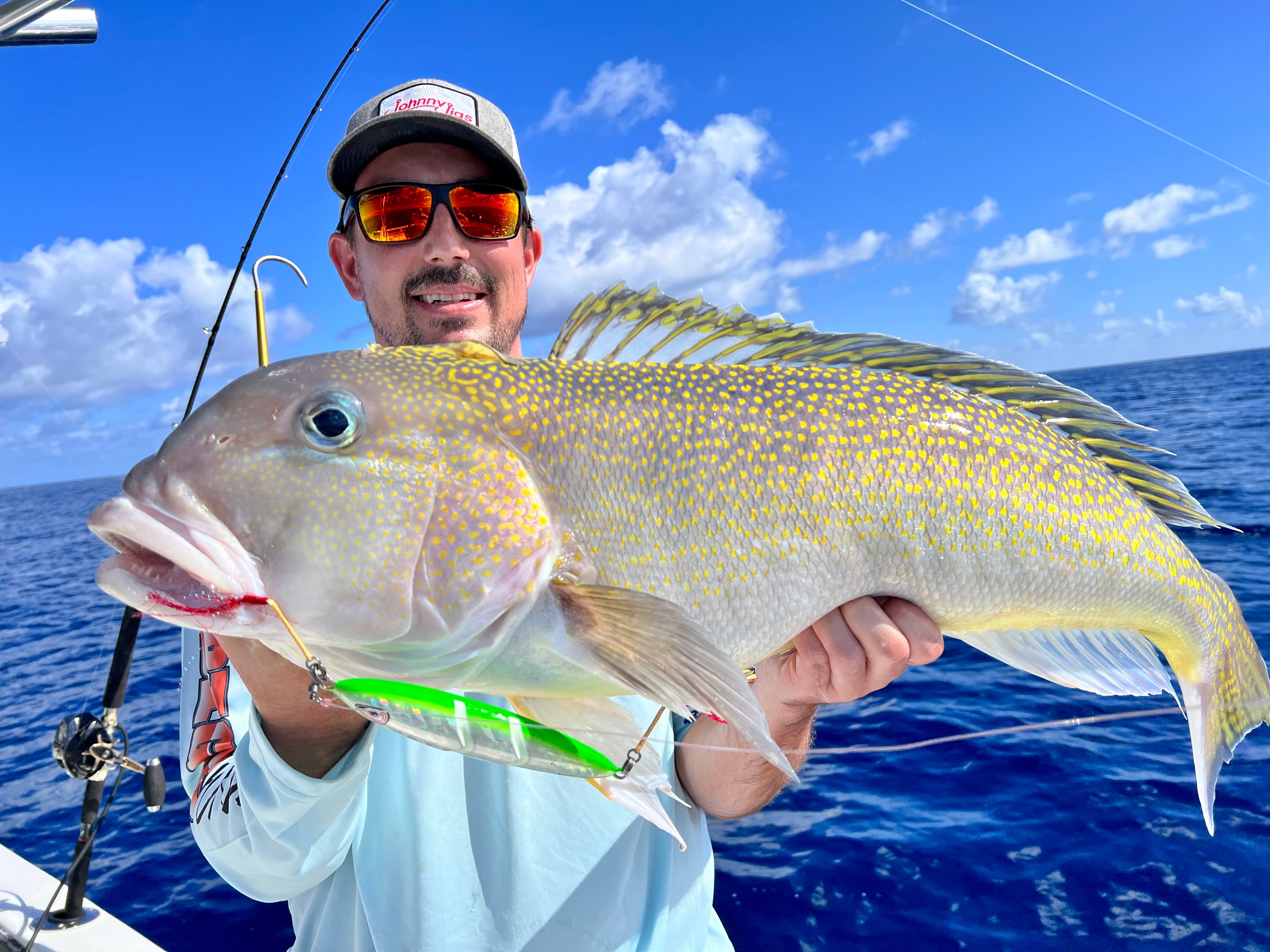 One Drop Green/Silver/Glow Slow Pitch Jig