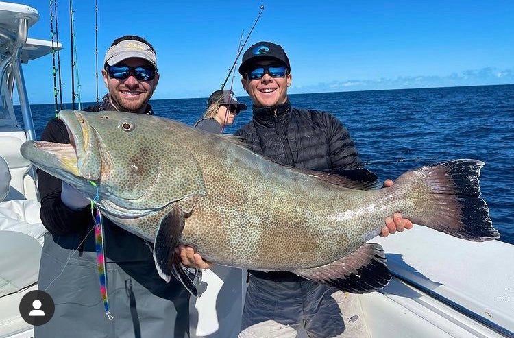 HUGE Black Grouper on Flatty Slow Pitch Jig