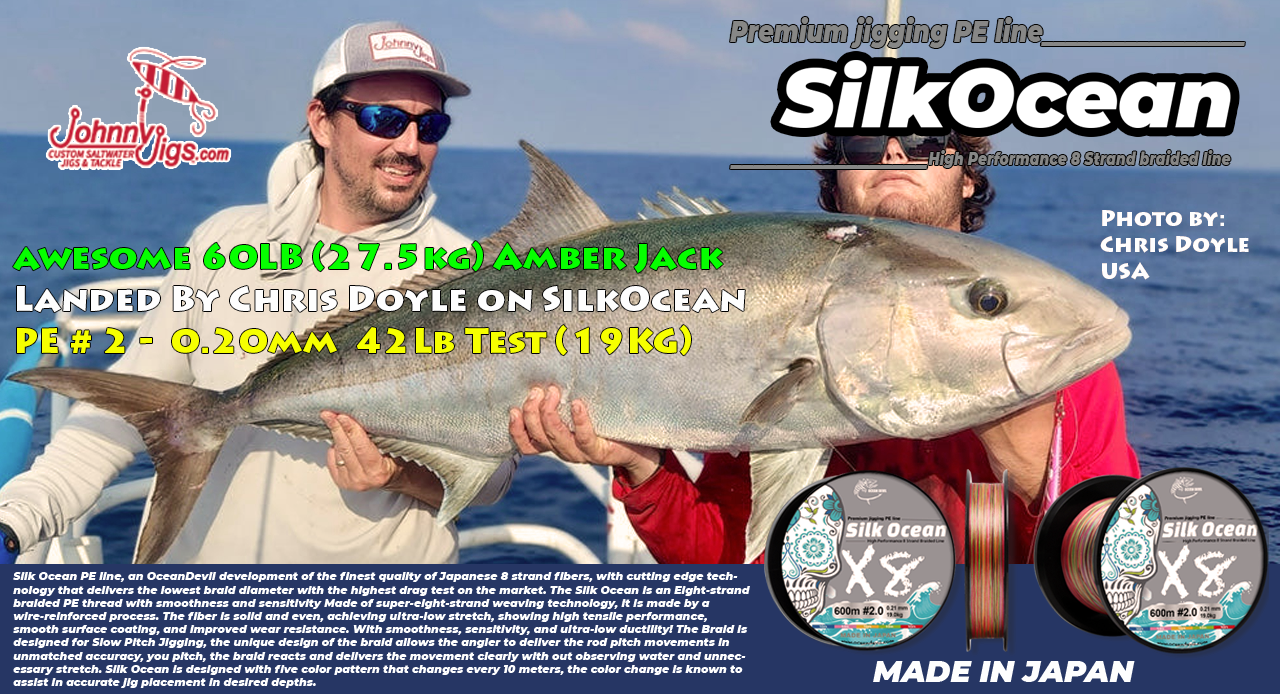 OCEAN DEVIL Silk Ocean Premium Slow Jigging PE line Retail Spools