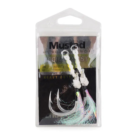 MJ's Custom Tackle - 4/0 Tandem Jig Assist hooks. 4/0 Mustad