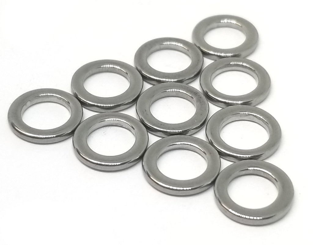 20-Pack Stainless Steel Solid Rings – Johnny Jigs